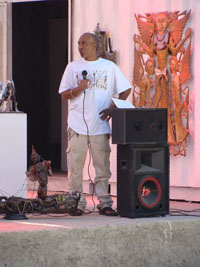 Maxence Denis à l'inauguration du Musée Georges Liautaud