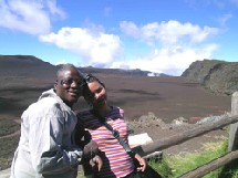 André et Barbara au volcan