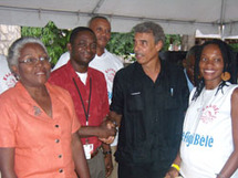 Y. Simon (AAA), H. Joseph (CGF), A. Fils-Aimé (CNDDR), I. Chéry (KAABEL)