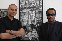Le photographe martiniquais David Damoison et le commissaire d'exposition Simon N'Jami Le photographe martiniquais David Damoison et le commissaire d'exposition Simon N'Jami