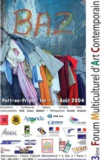 Affiche du Forum AfricAméricA 2004 Affiche du Forum AfricAméricA 2004