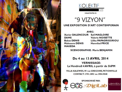"9 VIZYON" - Exposition collective d'art contemporain - Vernissage, Villa Kalewès, 4 avril 2014, à partir de 5h pm