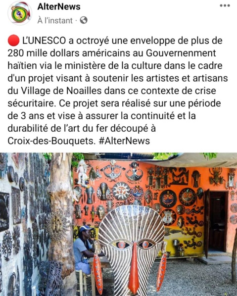 Assurer la continuité et la durabilité de l’art du fer découpé à Croix-des-Bouquets Assurer la continuité et la durabilité de l’art du fer découpé à Croix-des-Bouquets