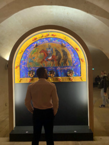 "L'arrestation de la reine Anacaona" de Barbara Prézeau Stephenson au Panthéon à Paris