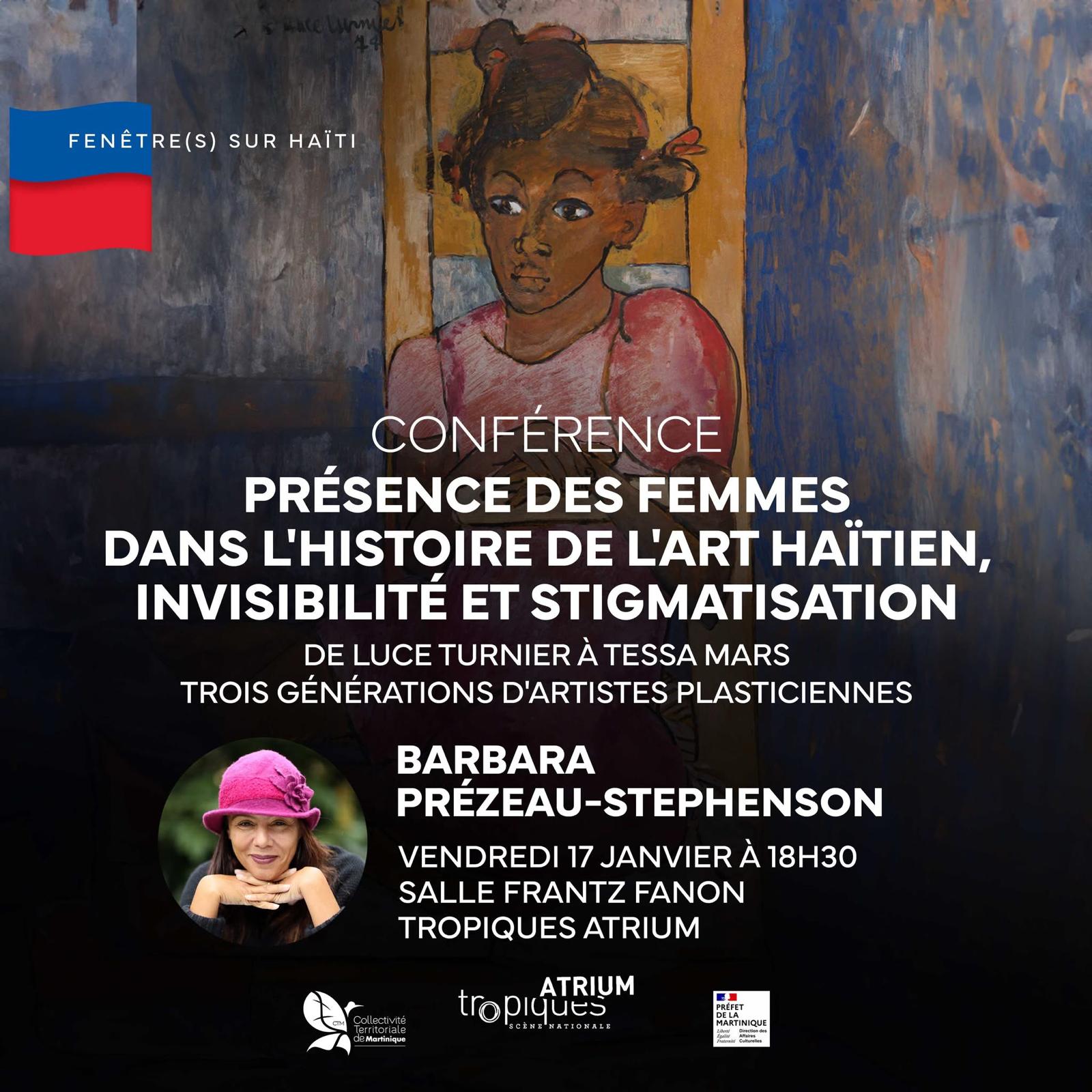 “Présence des femmes dans l’histoire de l’art haïtien” ... Conférence le 17/01/2025