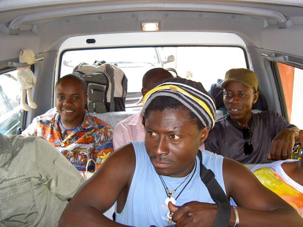 Casseus et Eddy à leur arrivée au Togo Casseus et Eddy à leur arrivée au Togo
