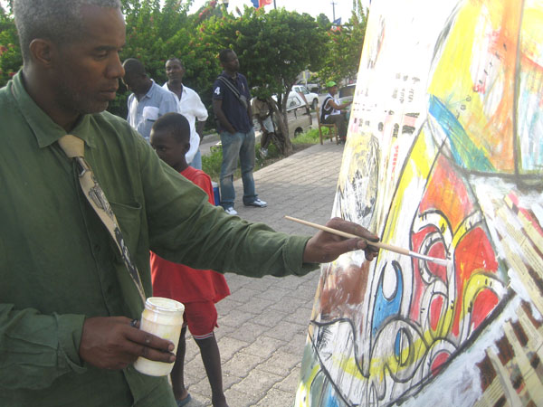 Hapdaphai (Martinique) à l'oeuvre au Canapé Vert Hapdaphai (Martinique) à l'oeuvre au Canapé Vert